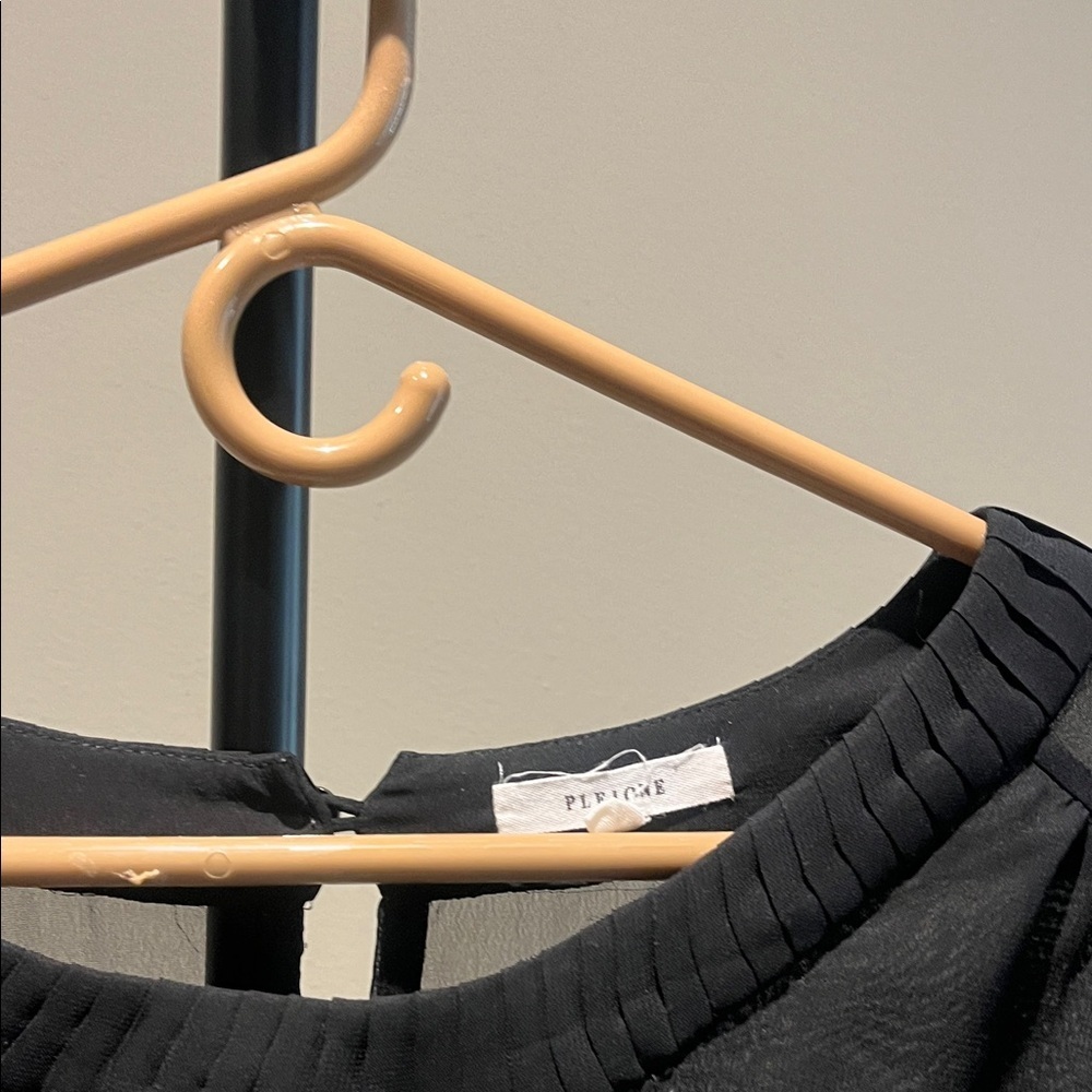 Pleione Elegant Black Sheer Women's Top Size Small - Picture 2 of 3